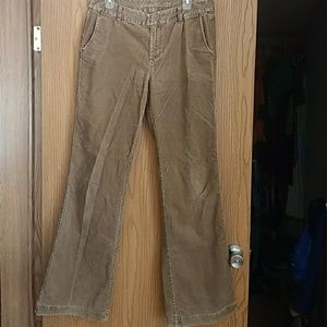 Eddie Bauer 10 tall brown corduroy pants